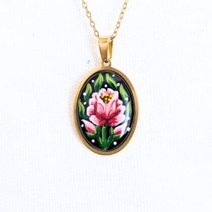 Rose Bouton - Ovale n°1/3