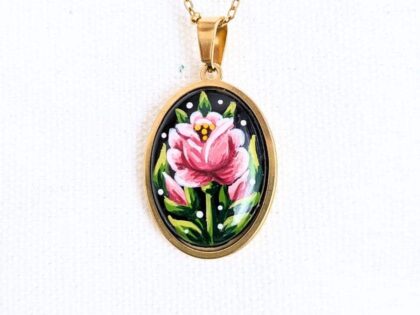 Rose Bouton - Ovale n°2/3