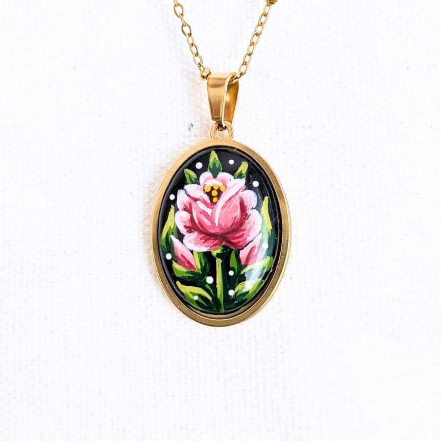 Rose Bouton - Ovale n°2/3