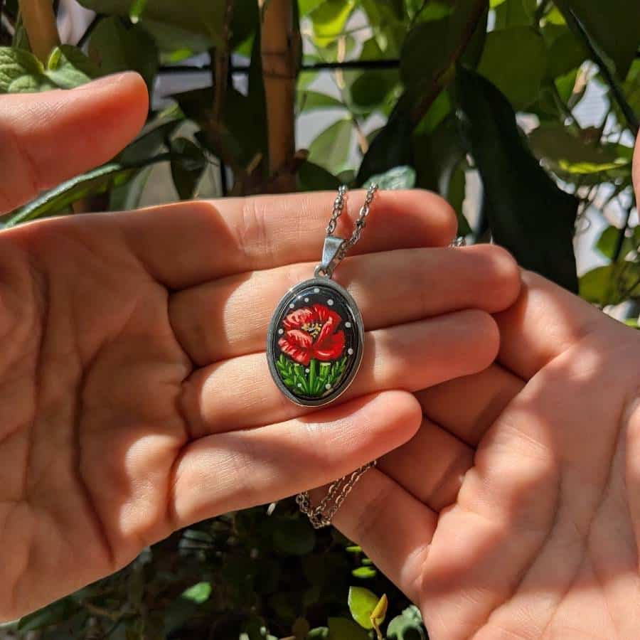 Coquelicot - Ovale n°06/10 – Image 3