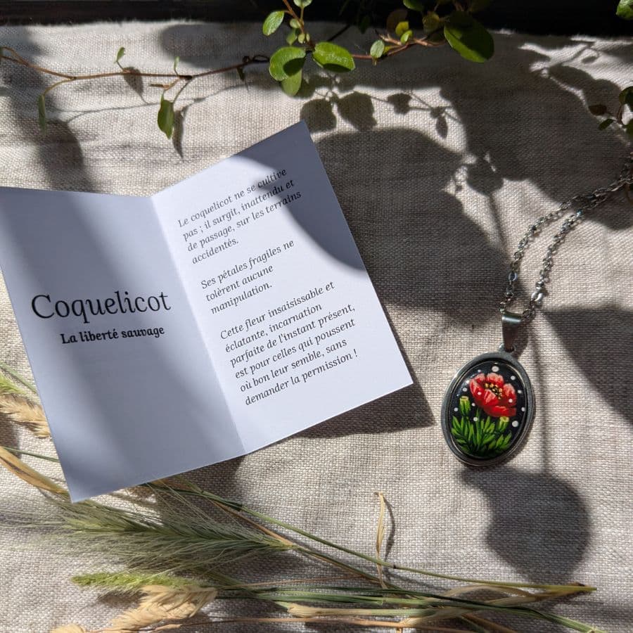 Coquelicot - Ovale n°05/10 – Image 8